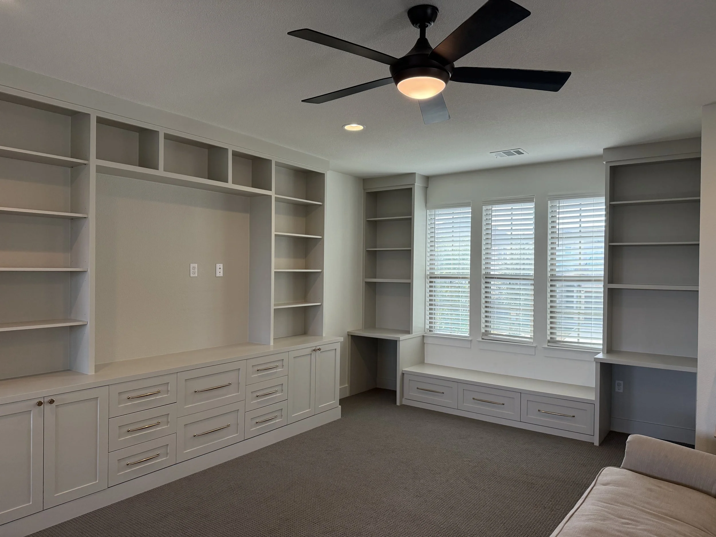 Custom Media Room Built-In Cabinetry