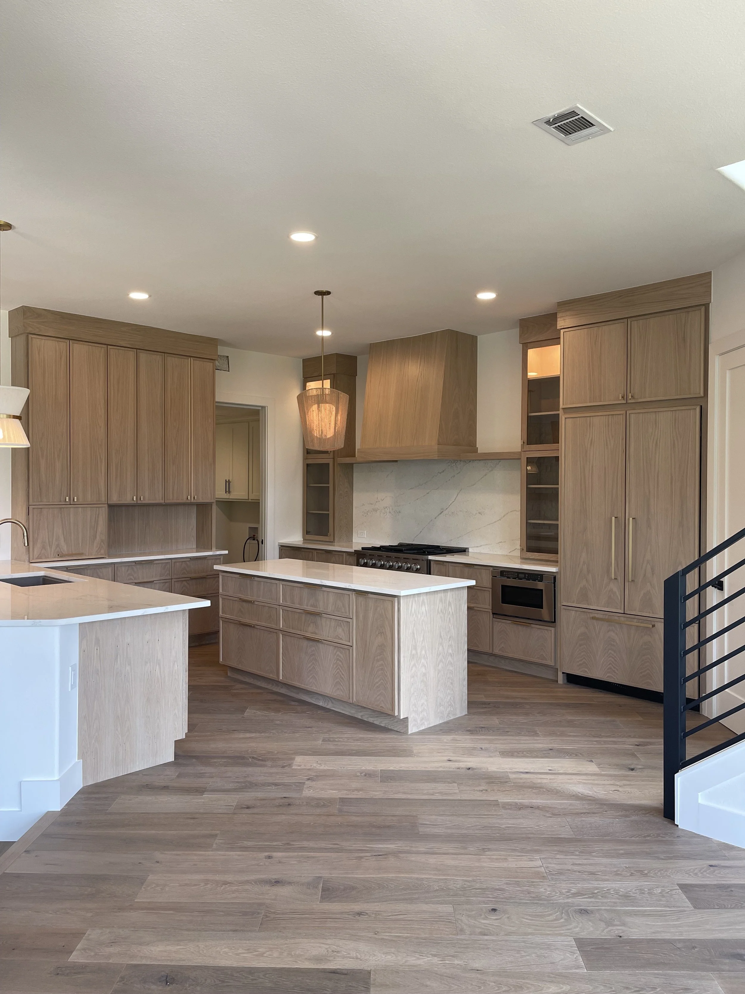 White Oak Mini Shaker Custom Cabinetry