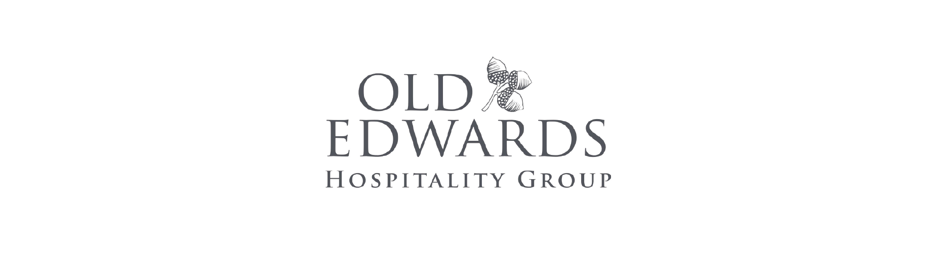 Logotipo de Old Edwards Hospitality Group con una mariposa y el nombre en letras estilizadas.