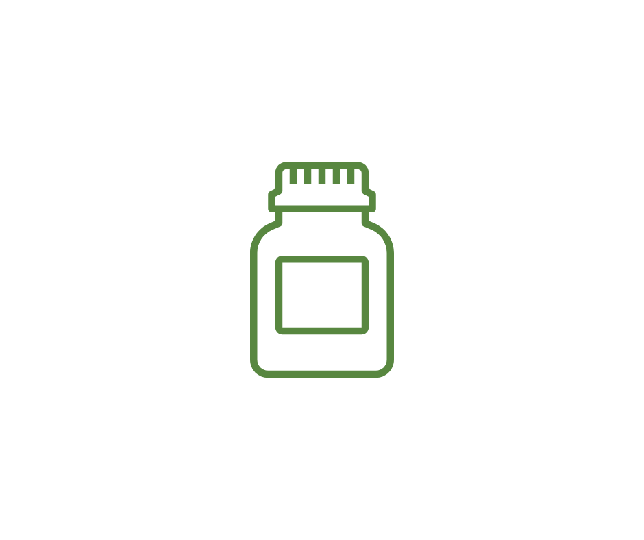 hand-drawn empty pill bottle icon