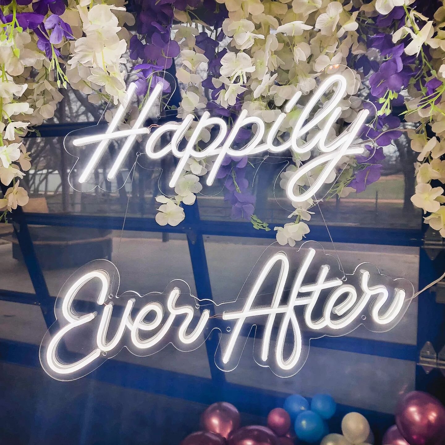 First event with our newest neon sign! 
#happilyeverafter
