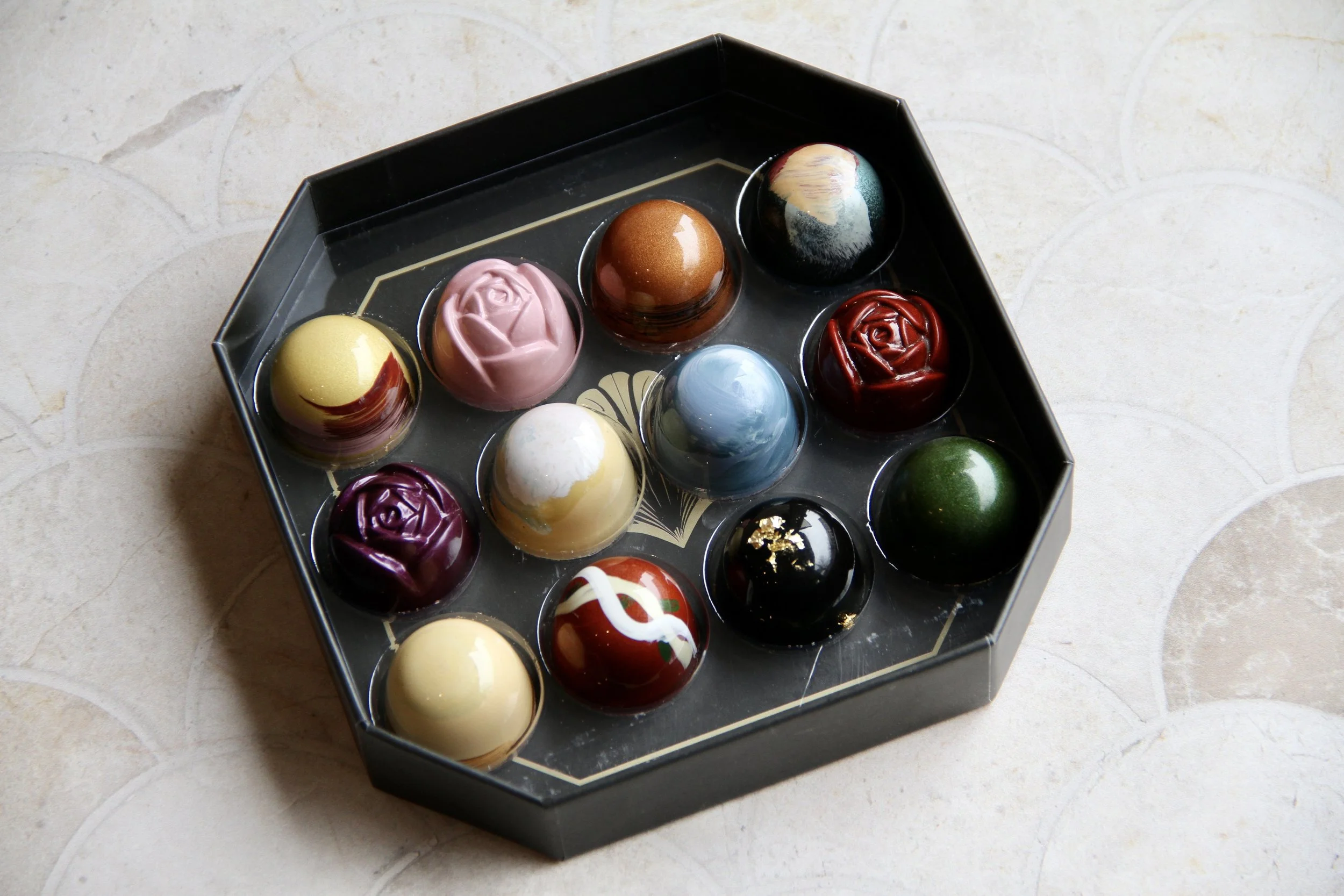 12 Piece Bonbon Box — Borough Chocolates Artisan Bonbons