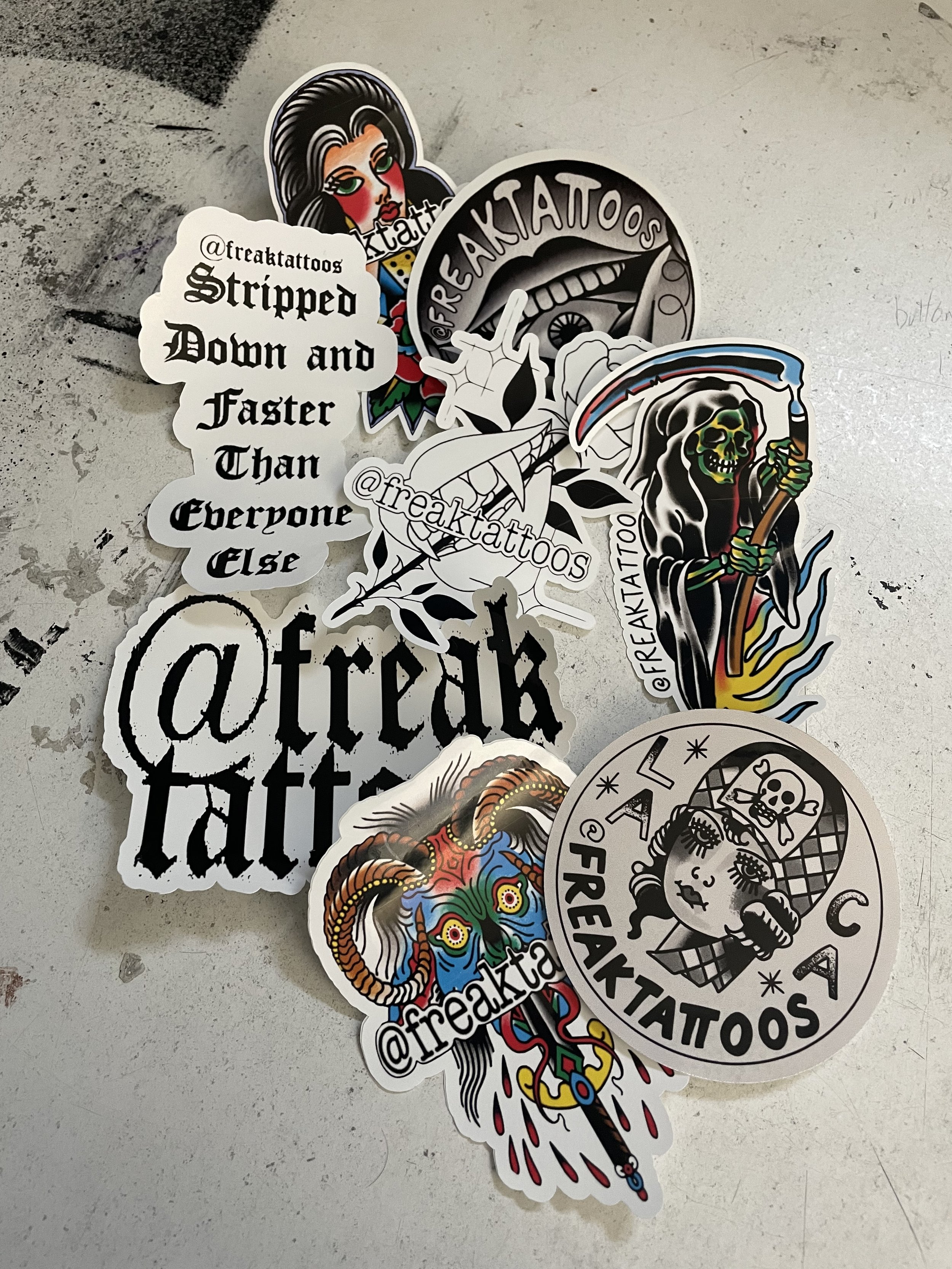 Freaktattoos Large Sticker Pack