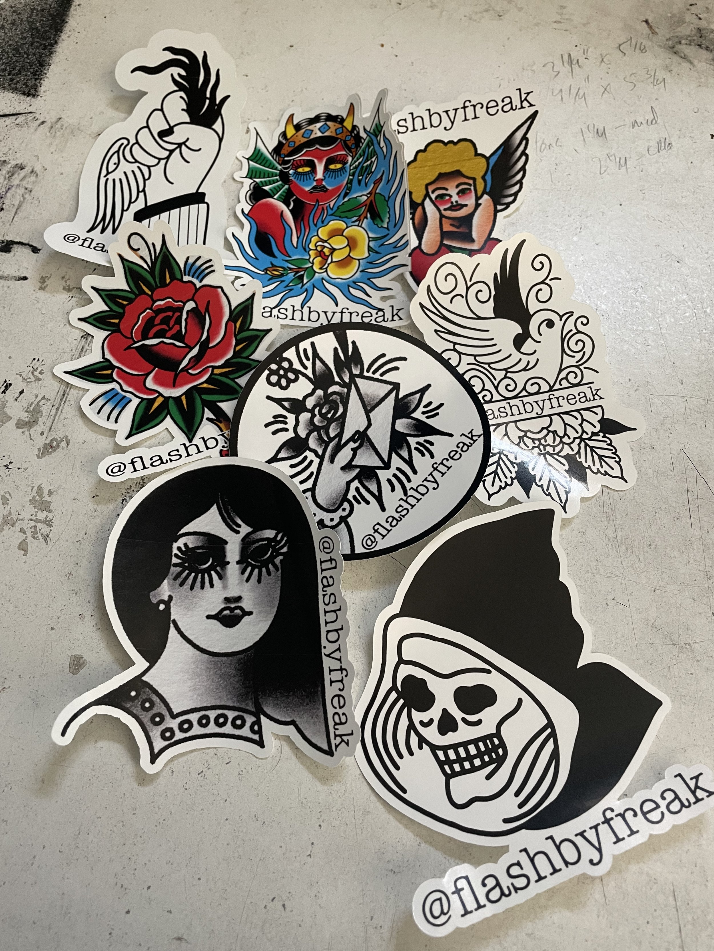 Flashbyfreak Large Sticker Pack