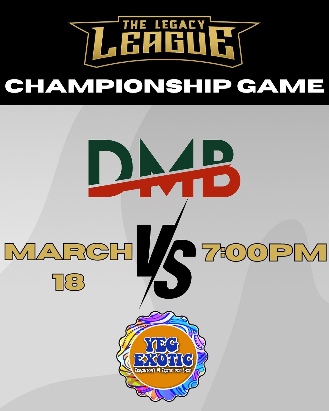 8 teams, 90 games, 3 playoff rounds &amp; 2 finals games. All leading to this. The championship game. 7pm. Tonight at legacy.