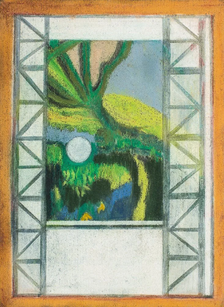 Untitled, pastel on paper, 8 x 10 in., 2020