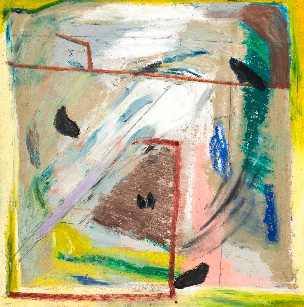 Walk, pastel on paper, 8 x 8 in., 2020