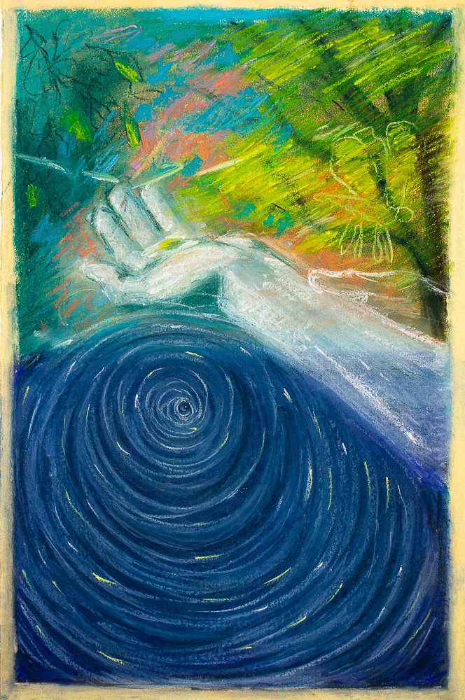 Untitled, pastel on paper, 11 x 14 in., 2020
