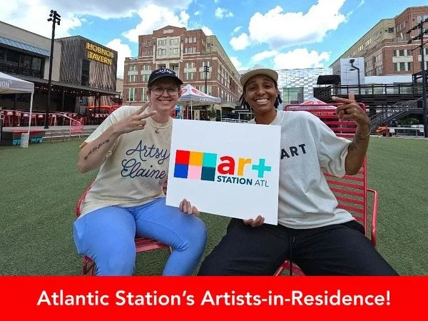 Atlantic Station announced today that local artists Artsy Elaine @artsy_elaine and Sway Jones of @_swayart have been named its Artists-in-Residence bringing fresh energy, bold perspectives, and a dynamic creative spirit to the heart of the community.