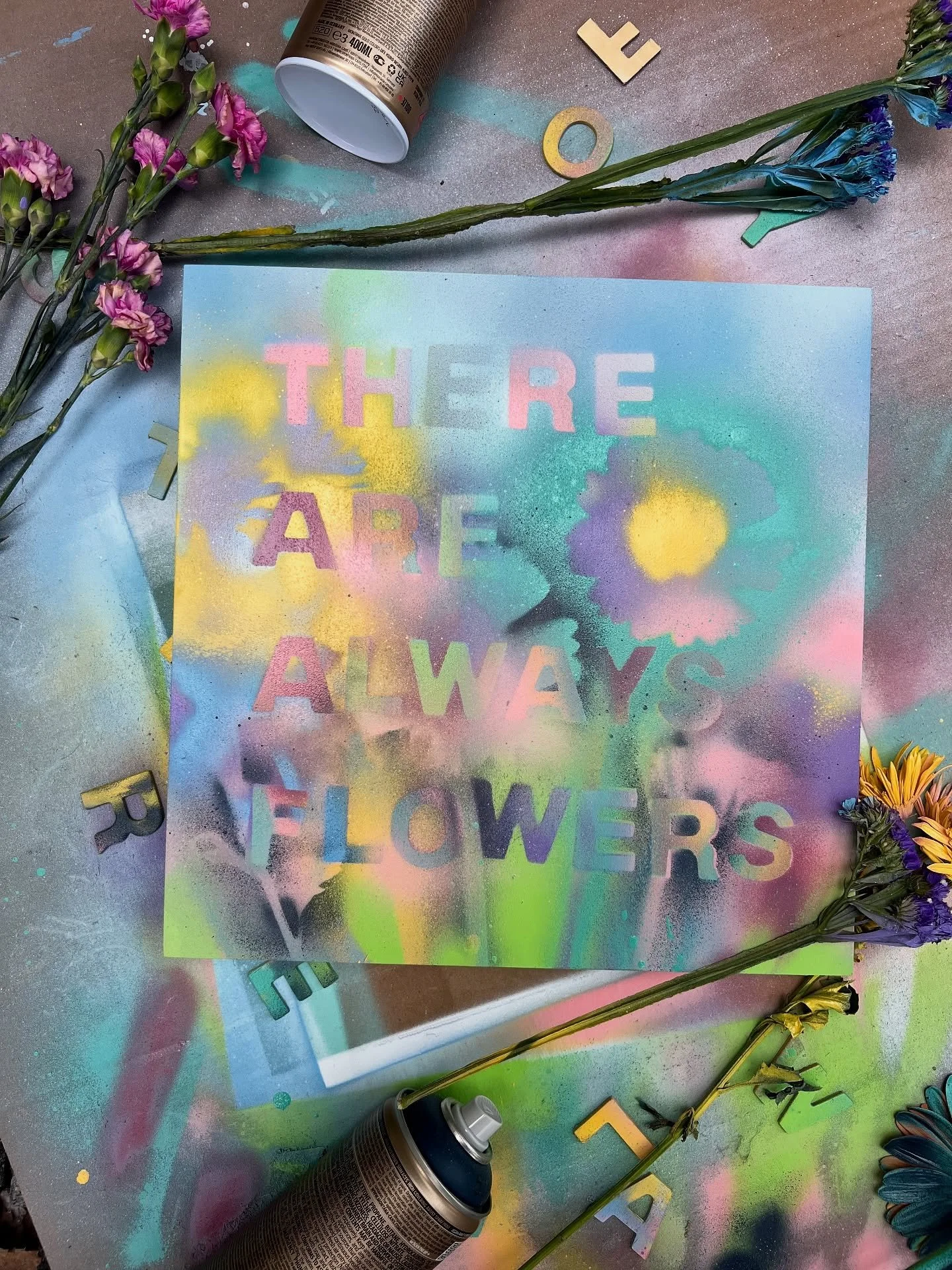 Now on view and available at @abvgallery for ‘No Rain, No Flowers’ show in collab with @atlantaagainstcancer. 
“For Those That Want To See Them” 2025
Aerosol on Wood Panel
12 × 12 in
This piece is based on my favorite