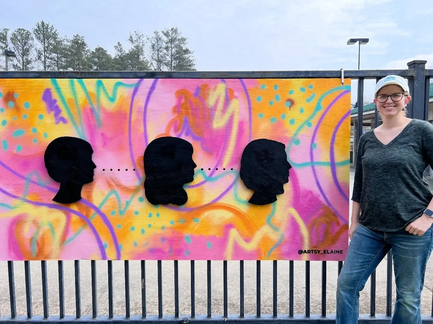 For Women&rsquo;s History Month I&rsquo;m sharing all my previous murals for the Dunwoody mural project. This one painted in 2023 might be my favorite. I was reflecting on personal women&rsquo;s history and the maternal line of women in my family&hel