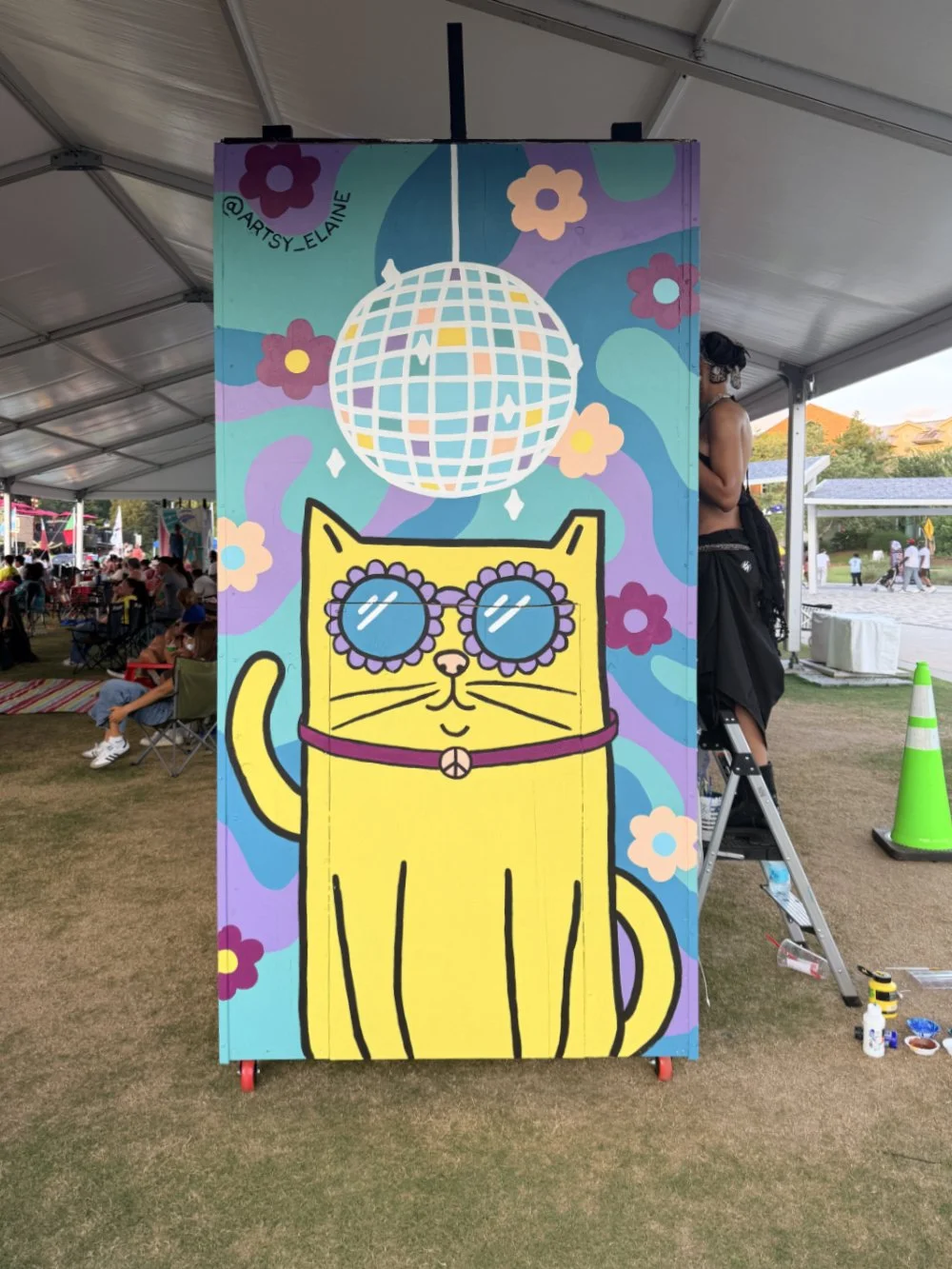 "Disco Cat" for Smyrna Brush & Box Fest, 2026