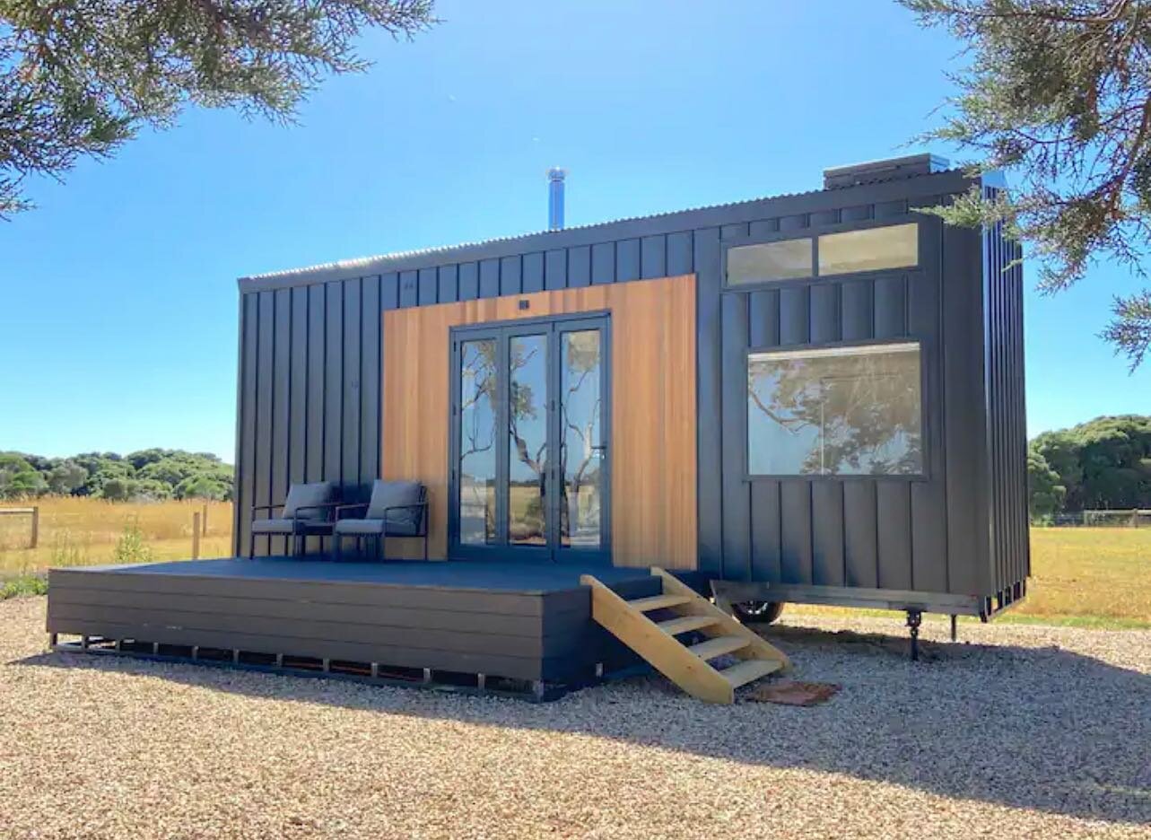 Our Banksia 8.5m design has the ability to sleep up to 6 people in two loft&rsquo;s and a ground floor bedroom.
This Tiny home can be booked on Airbnb in Barwon head Victoria.
#Treehab #tinyhomes #offgrid
