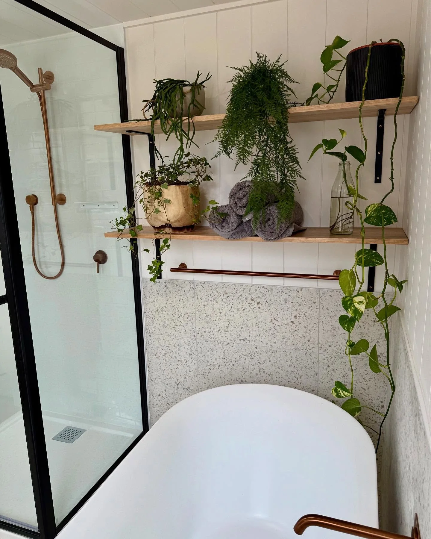Some Monday Treehab bathroom inspiration. Often the least appreciated room in the house but with some clever design can be the most beautiful and functional! #tinyhomes #housedesign #tinyhouseonwheels #bathroominspiration