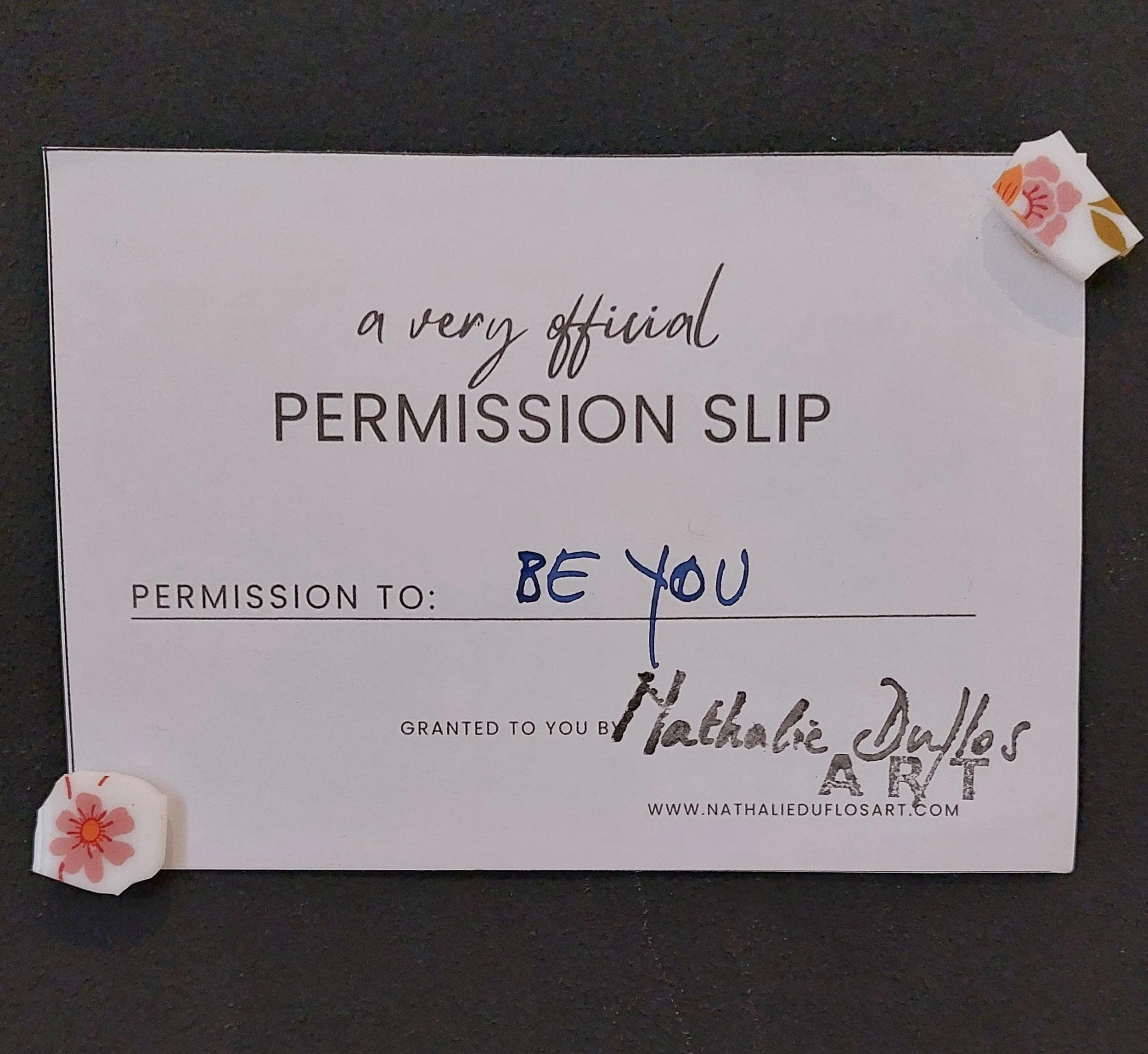 The reason I paint: permission amnesia