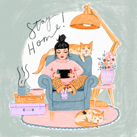 Stay Home Animation — Sisterfox Illustrations