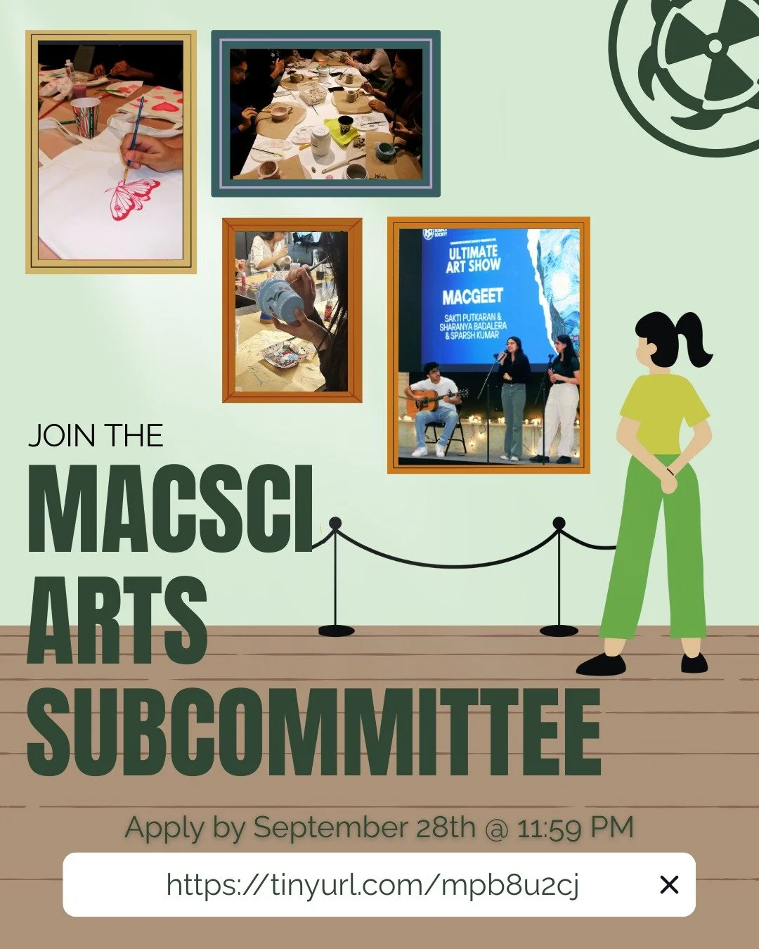 Join the MacSci Arts Subcommittee! We aim to bridge the gap between the arts and science through hosting arts-based events and our annual Ultimate Arts Show. We&rsquo;re looking for passionate and creative individuals to help bring these events to th
