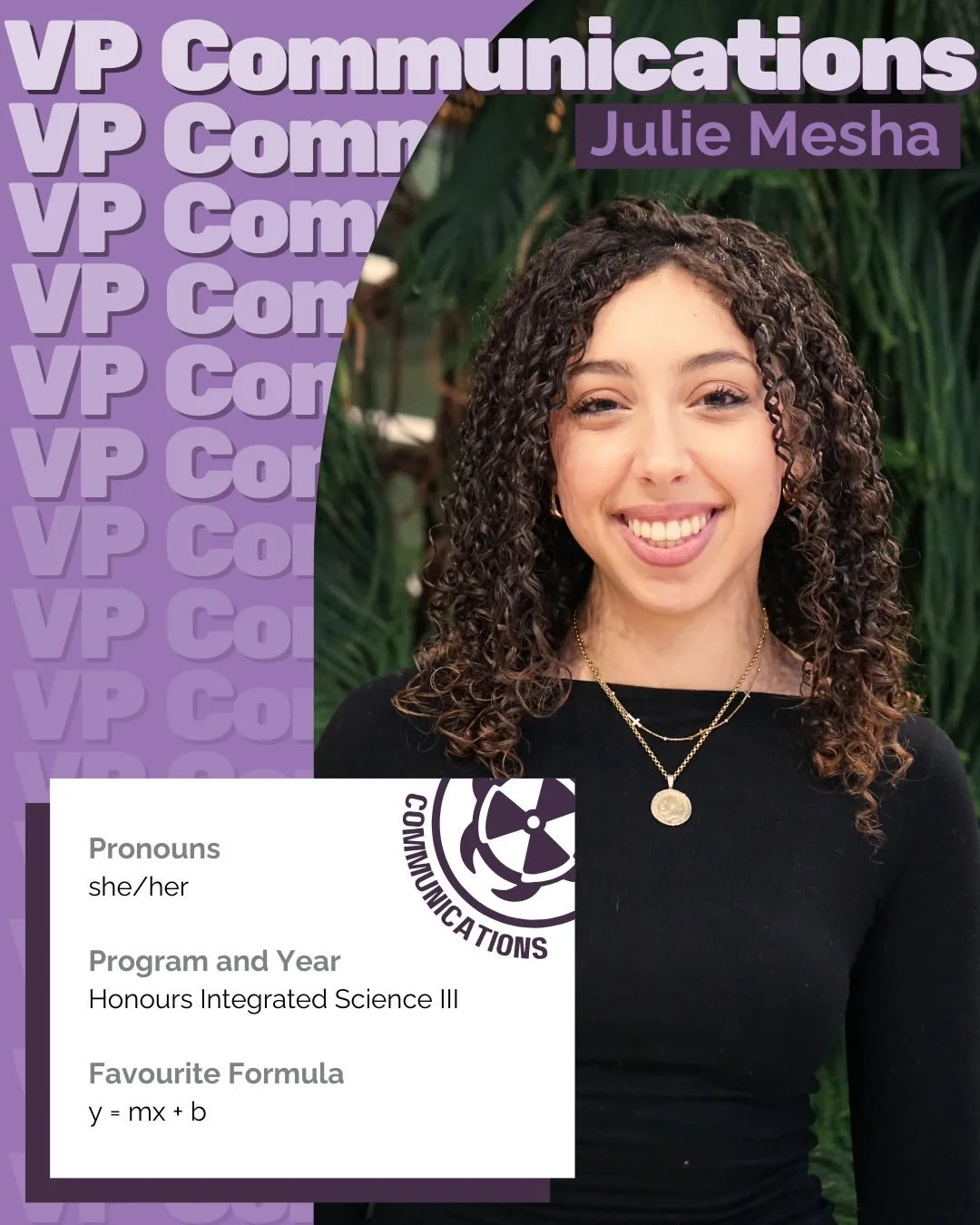 Our next Portfolio is Communications!! 🤳 🎥
Swipe to meet the extremely hardworking team that develop all the creative, aesthetic and informative content that keep you up to date on all Mac Sci&rsquo;s socials. From graphics to editing videos and ev