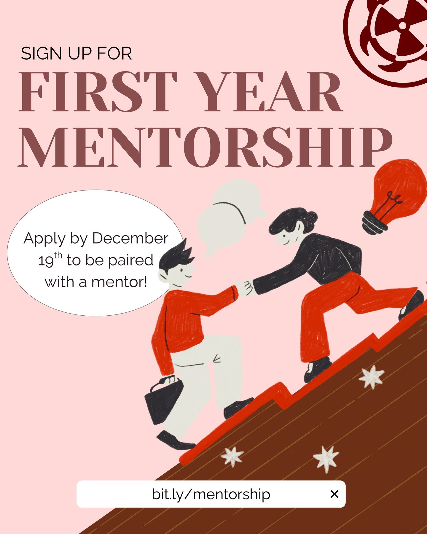 Hey hey hey first years! Did you miss out on the previous First Year Mentorship Program registration? Well the MSS First Year Mentorship program is back to announce its winter registration! It starts NOW! Please submit your interest by using the form