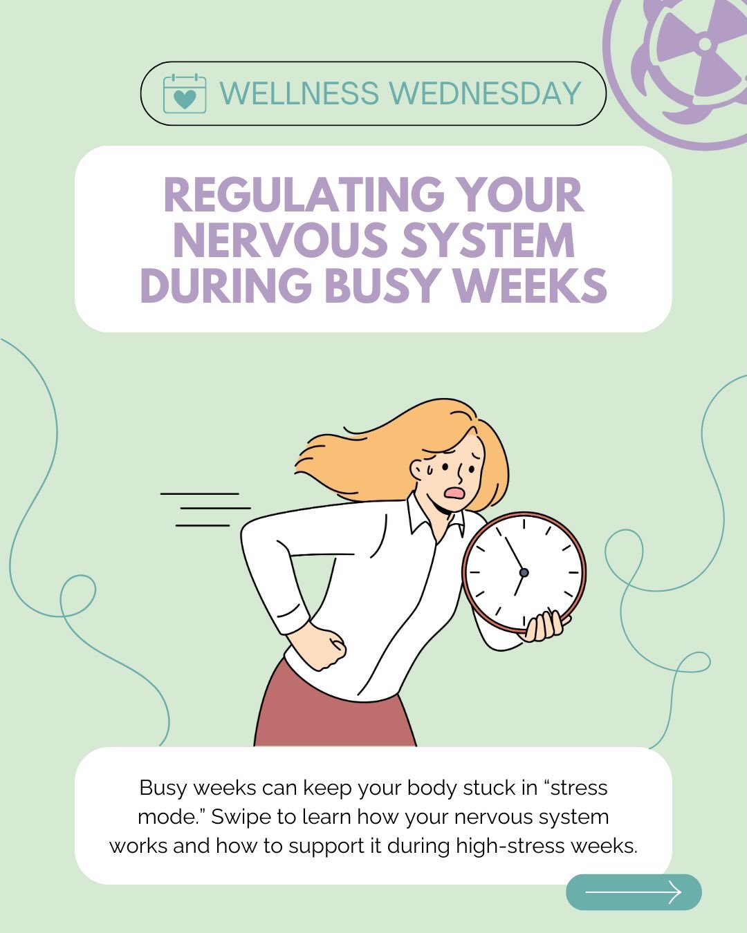 Hey MacSci and Happy Wellness Wednesday!
Busy weeks can keep your body stuck in &ldquo;stress mode.&rdquo; Learning how to regulate your nervous system can help improve focus, reduce overwhelm, and protect your energy, without sacrificing productivit