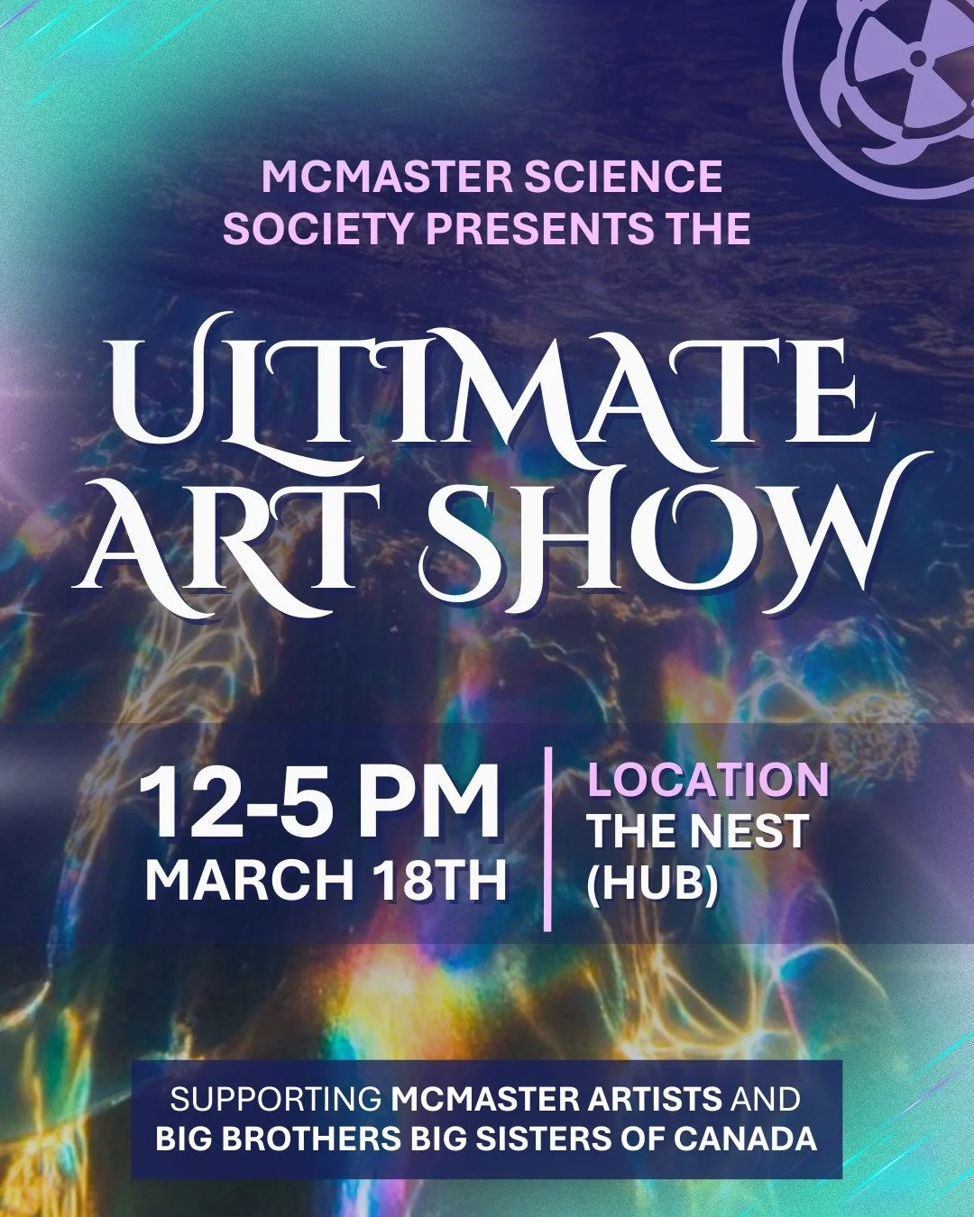 The Ultimate Art Show is BACK!!!

Join us for an afternoon celebrating student talent. Enjoy free food, participate in fun art activities, and browse artwork and merch for sale from talented student artists.

📅 March 18
⏰ 12-5 PM
📍 The Nest (HUB)

