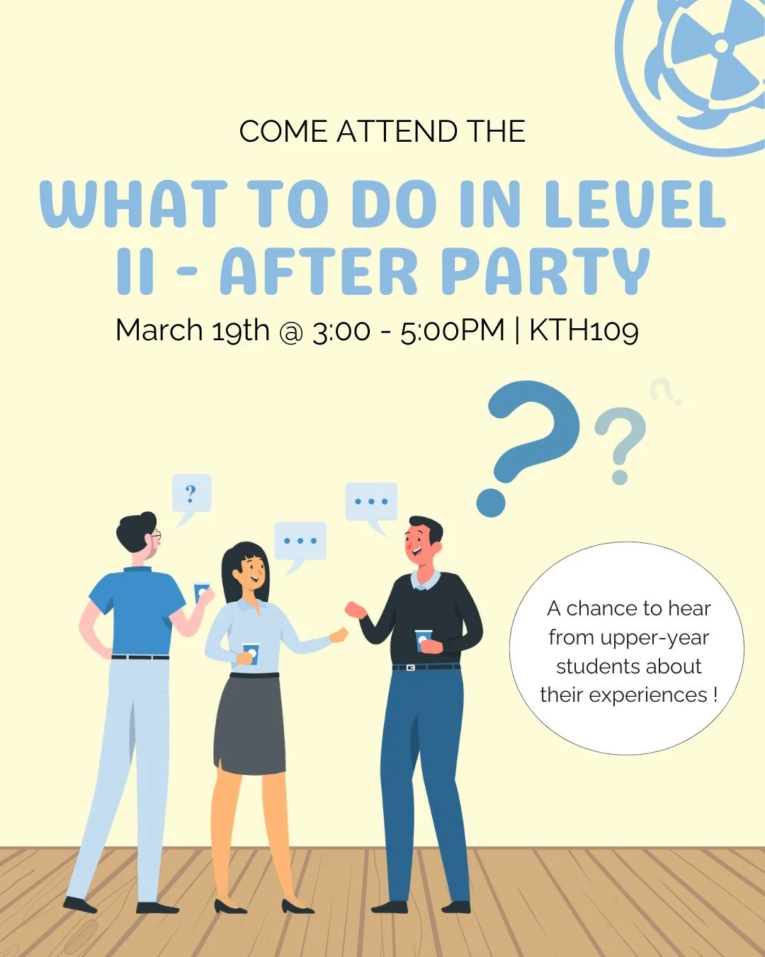 Wondering what comes next after first year? Join us for our &ldquo;What to Do in Level 2&rdquo; event on March 19 from 3&ndash;5 PM to learn more about the specialization selection process and hear directly from upper-year students about their experi