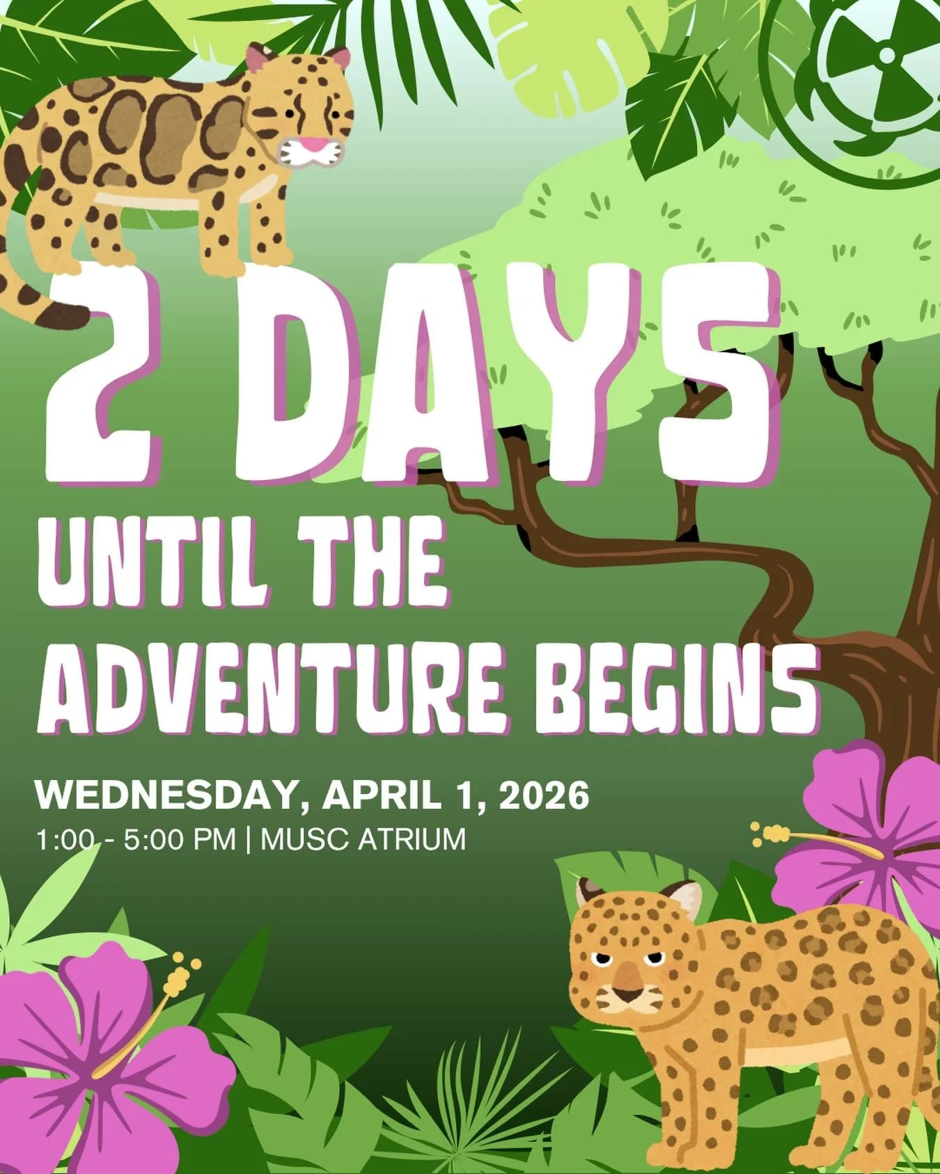 🐾 2 DAYS TO GO 🐾
We&rsquo;re getting everything ready for Sci Fest.
Don&rsquo;t forget to sign the waiver in our bio.
📅 April 1st
⏰ 1:00&ndash;5:00 PM
📍 MUSC Atrium
#SciFest2026 #MacSci #2Days