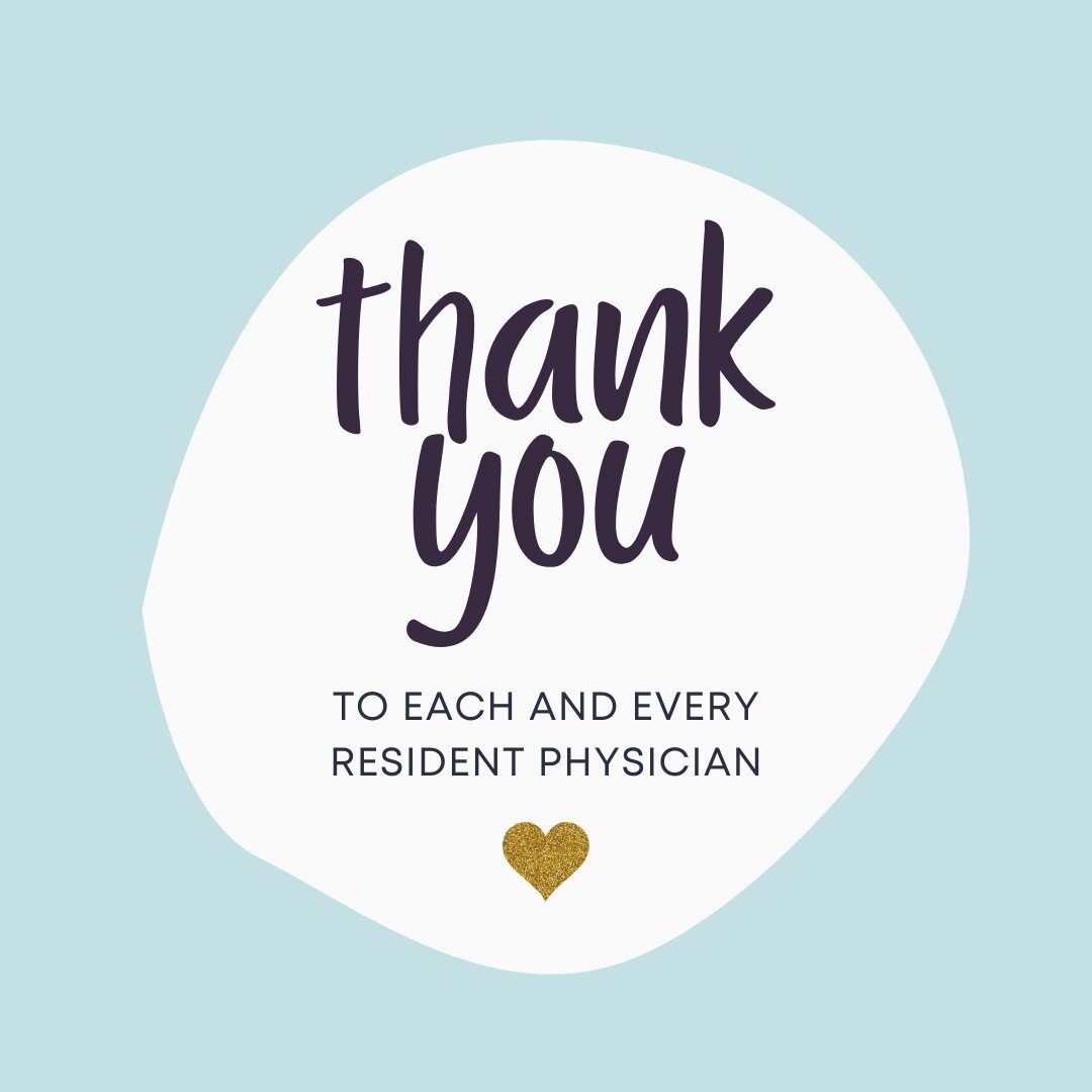 ✨ Tag a #residentdoctor in the comments to share your appreciation! Bonus points for why! ✨

It's #thankaresidentday, so thank you to each and every resident physician. They put in so much time and energy, and a lot of patient care would not be possi