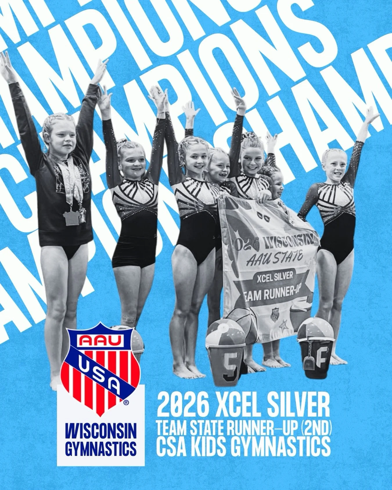 Xcel Silver &mdash; STATE RUNNER-UP 🥈🔥

Such a strong weekend from this group. They showed up ready and delivered!

We are so proud of this team &hearts;️ 

#CSAKids #XcelSilver #StateRunnerUp #xcelgymnastics #aaugymnastics