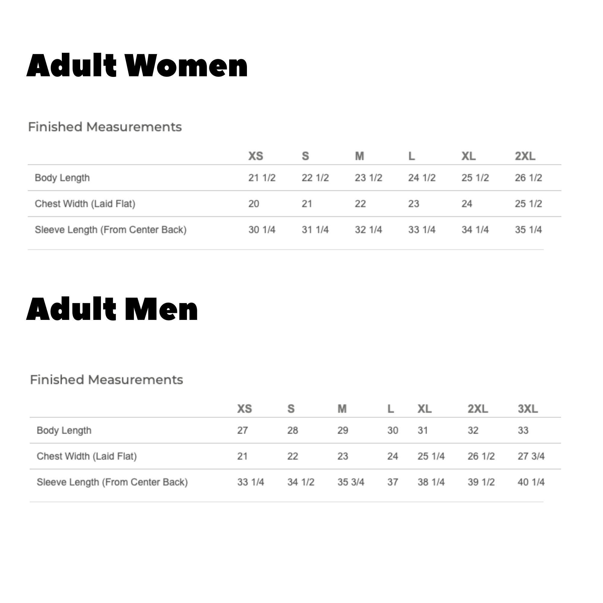 CSA Championship Quarter-Zip Size Chart.png