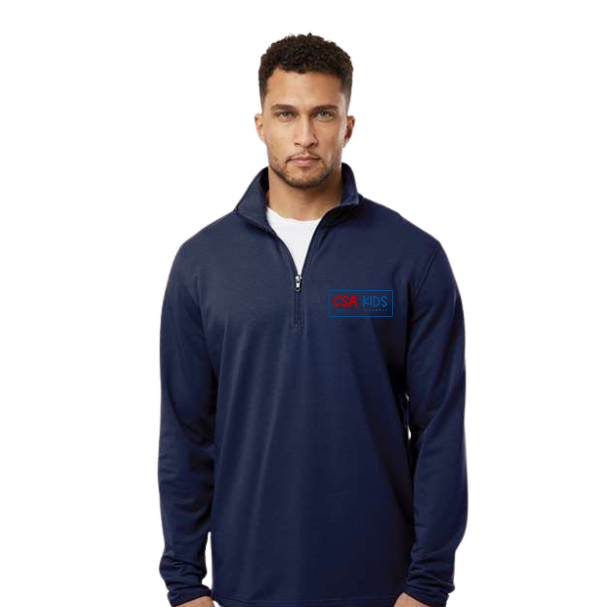 CSA Men's Campus Quarter-Zip Navy.png