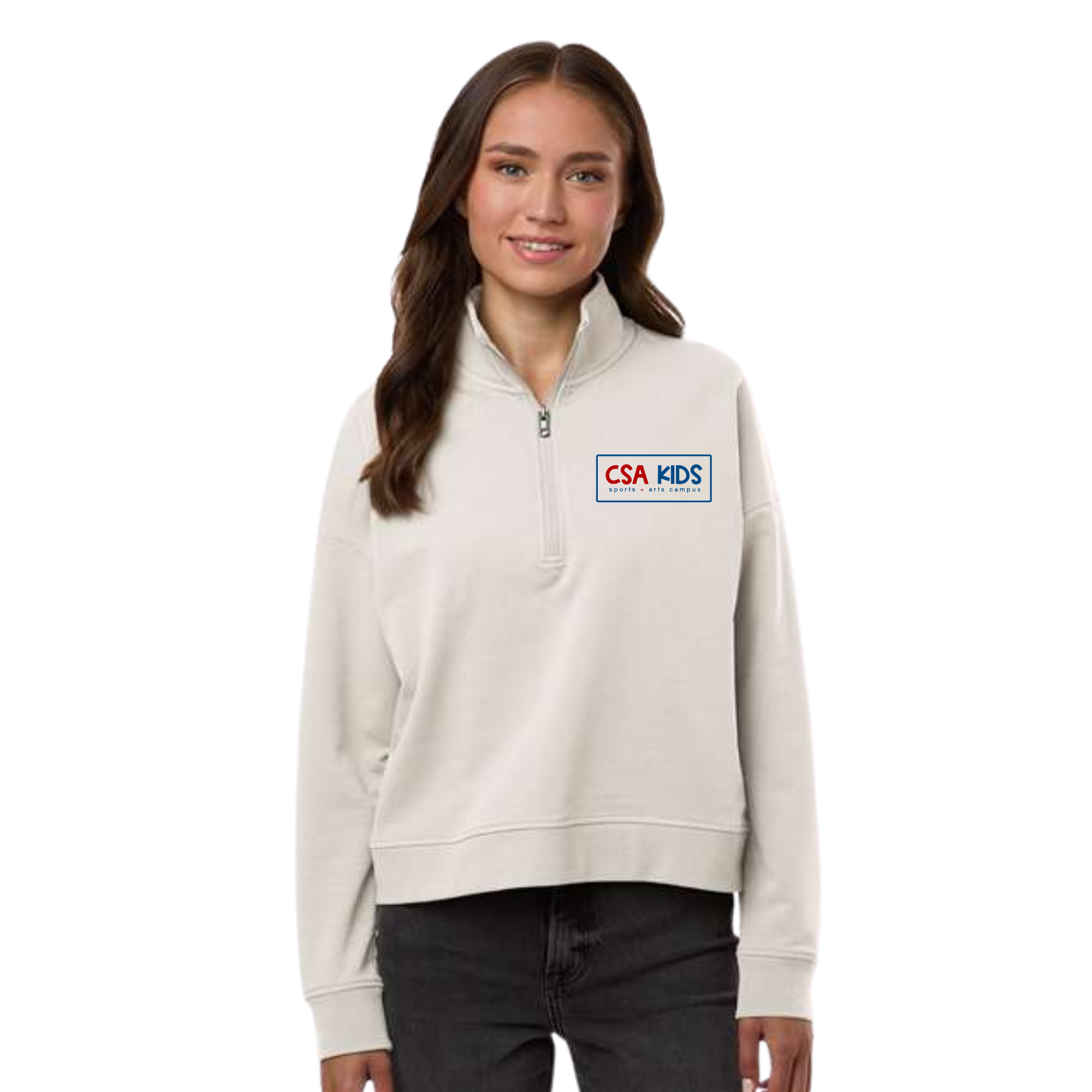 CSA Women's Campus Quarter-Zip Smoke.png