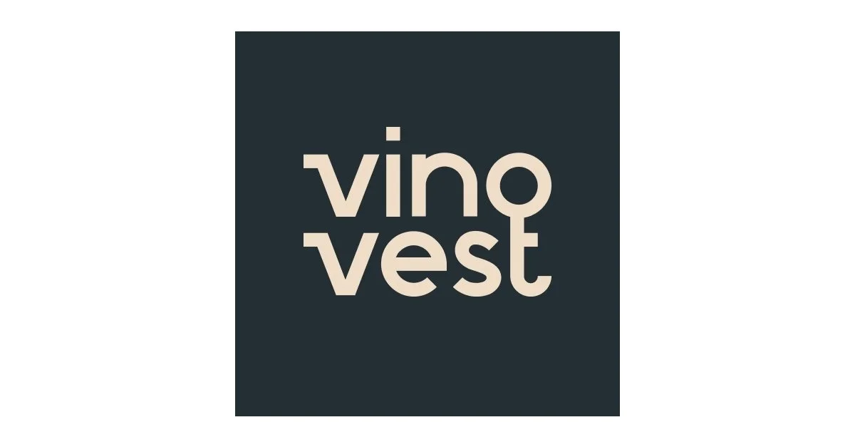 Vingroup logo with stylized text in beige on dark background