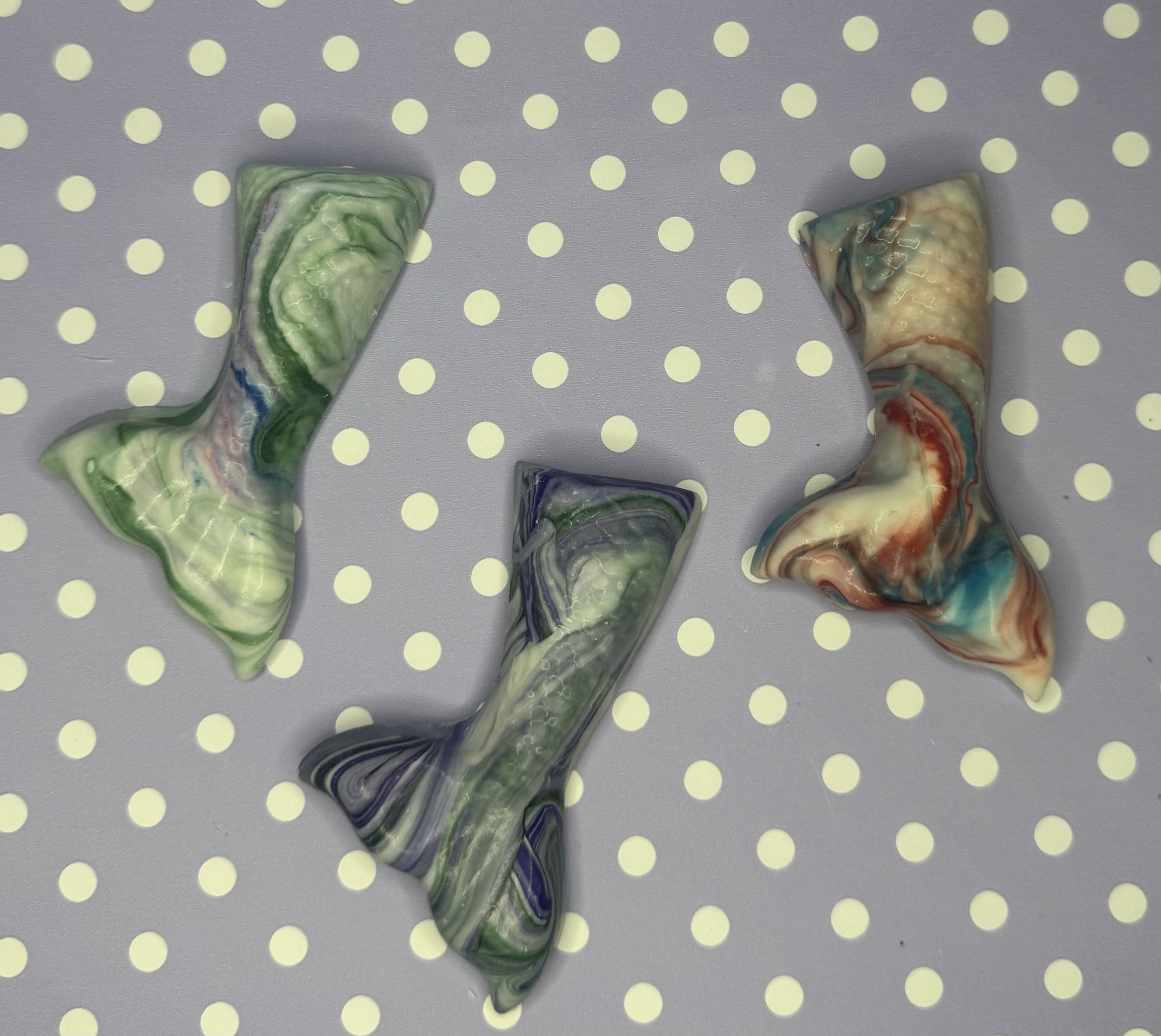 White Chocolate Tye Dye Mermaid Tail