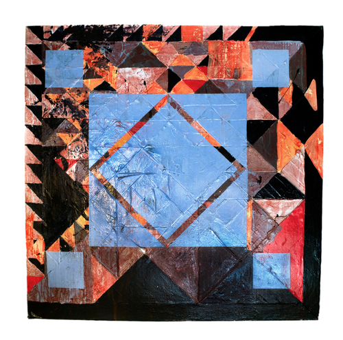 2016. Acrylic, canvas, wood board.