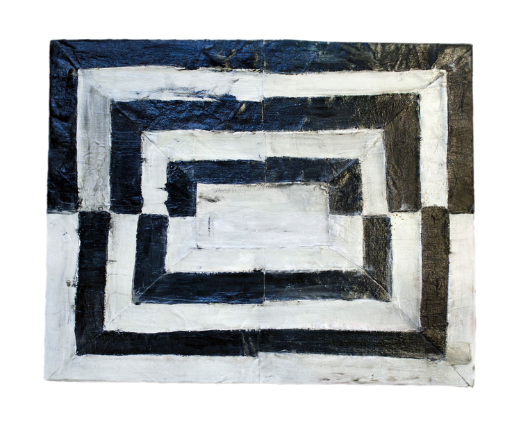 2017. Acrylic, canvas, wood board.
