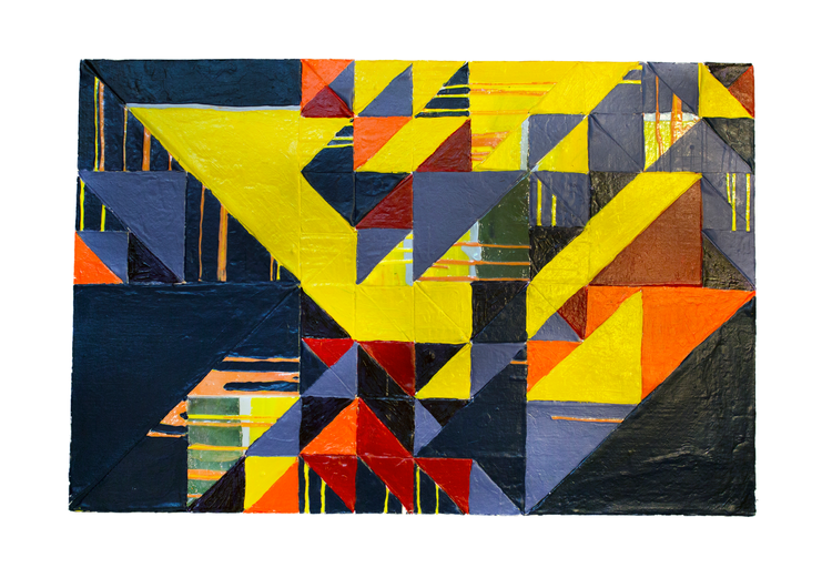2015. Acrylic, canvas, wood board.