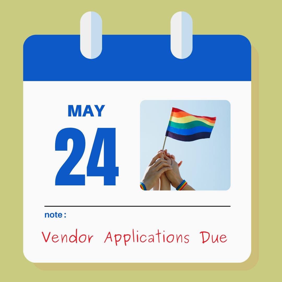 Just one more day to get your Vendor Application submitted for the 6th Annual Pride Celebration on June 28th.  Applications can be found at gardnerkspride.com/vendors

Accepted vendors will be notified June 1st!