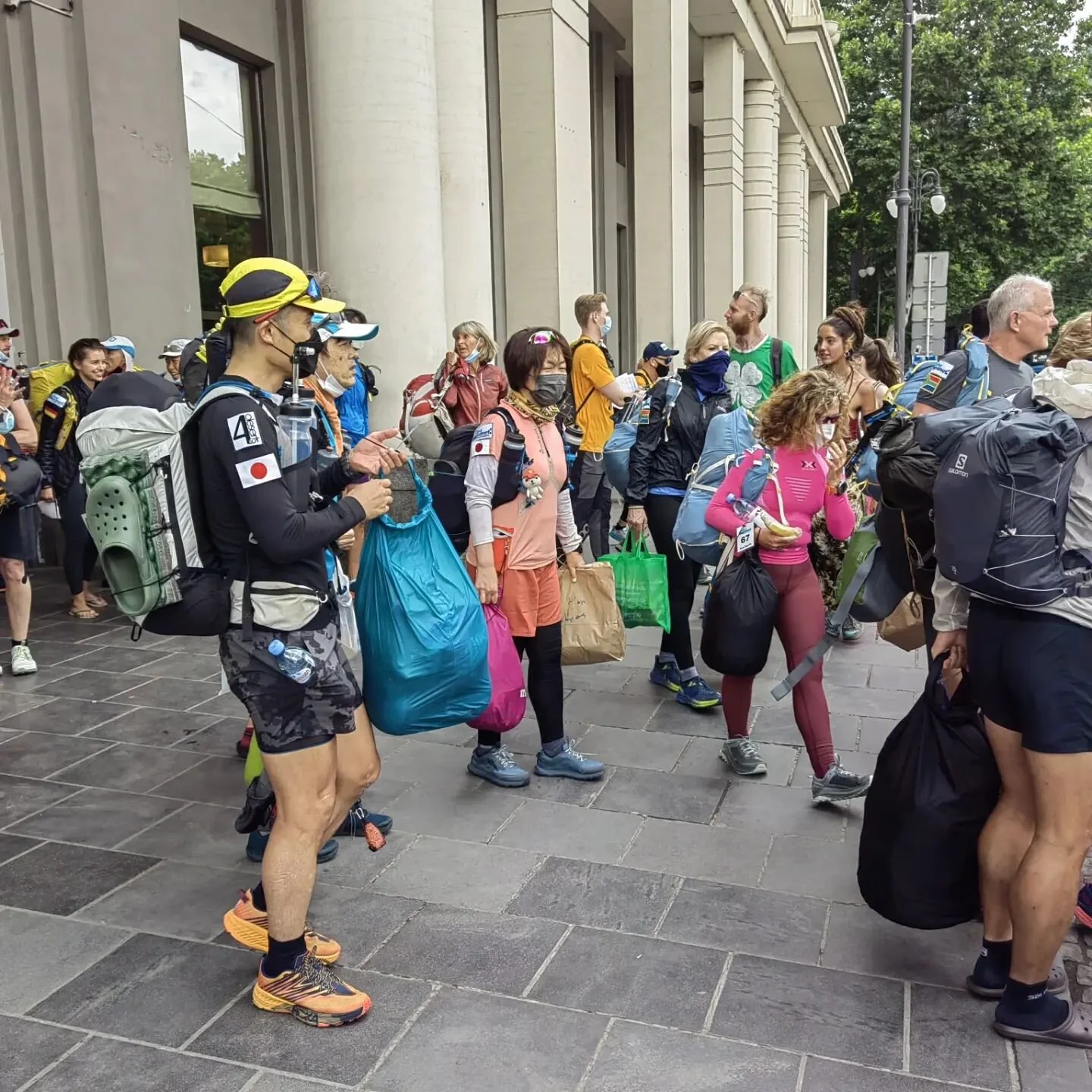 Moving to start line