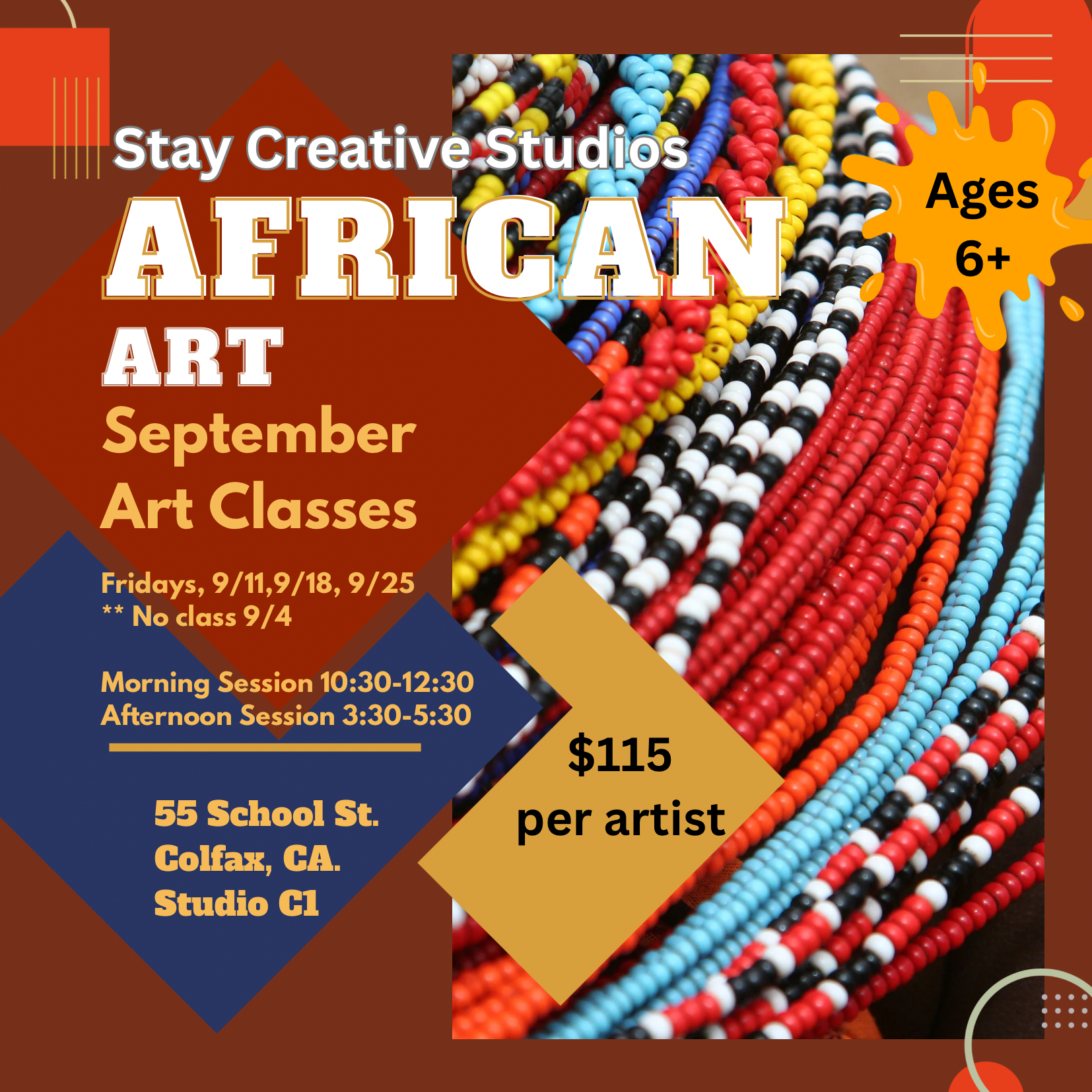 African Art • Fridays, September 11, 18, 25 (2026)