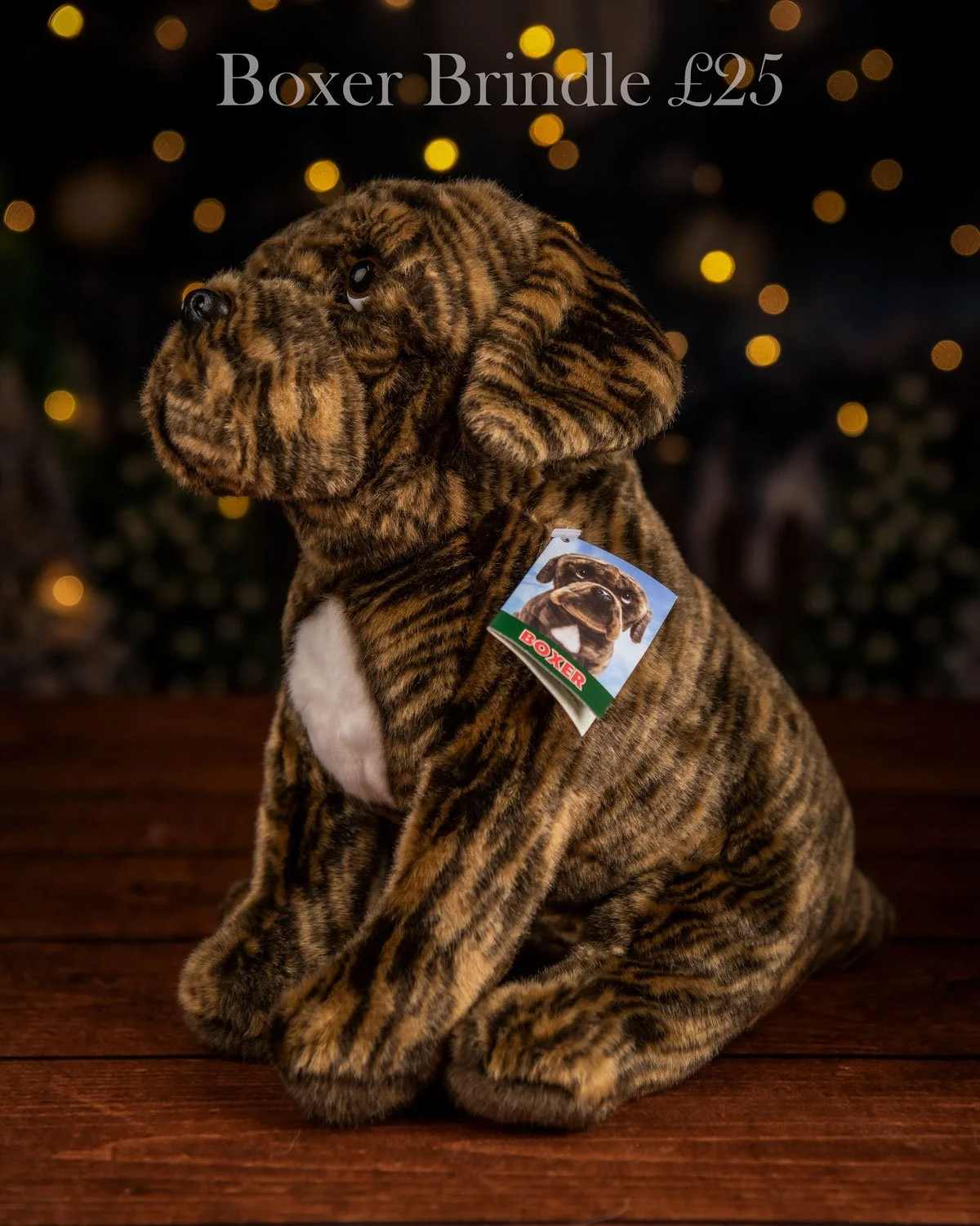 Soft plush brindle Boxer soft toy — Wandering Dog Photography
