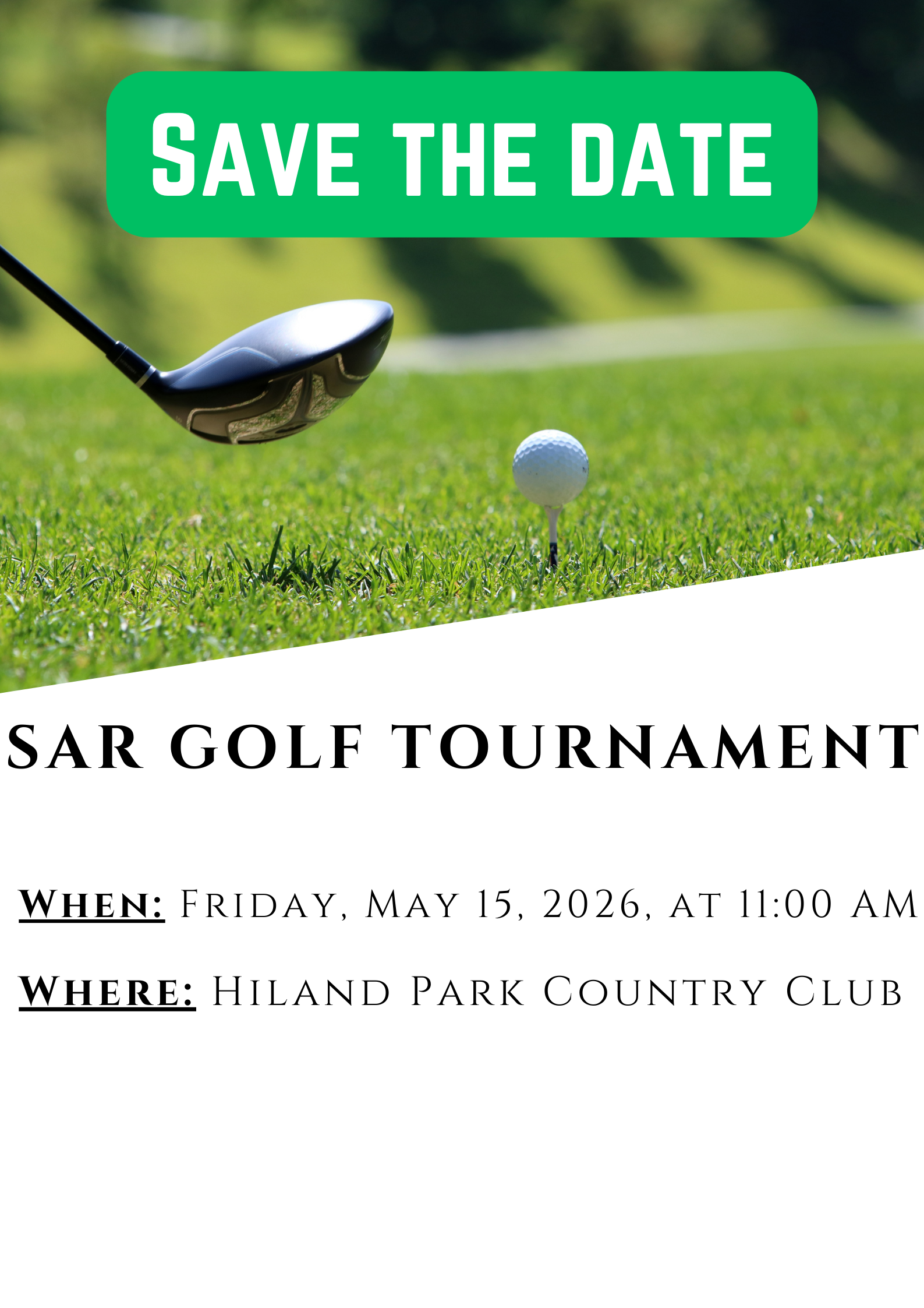 2026 SAR Golf Tournament