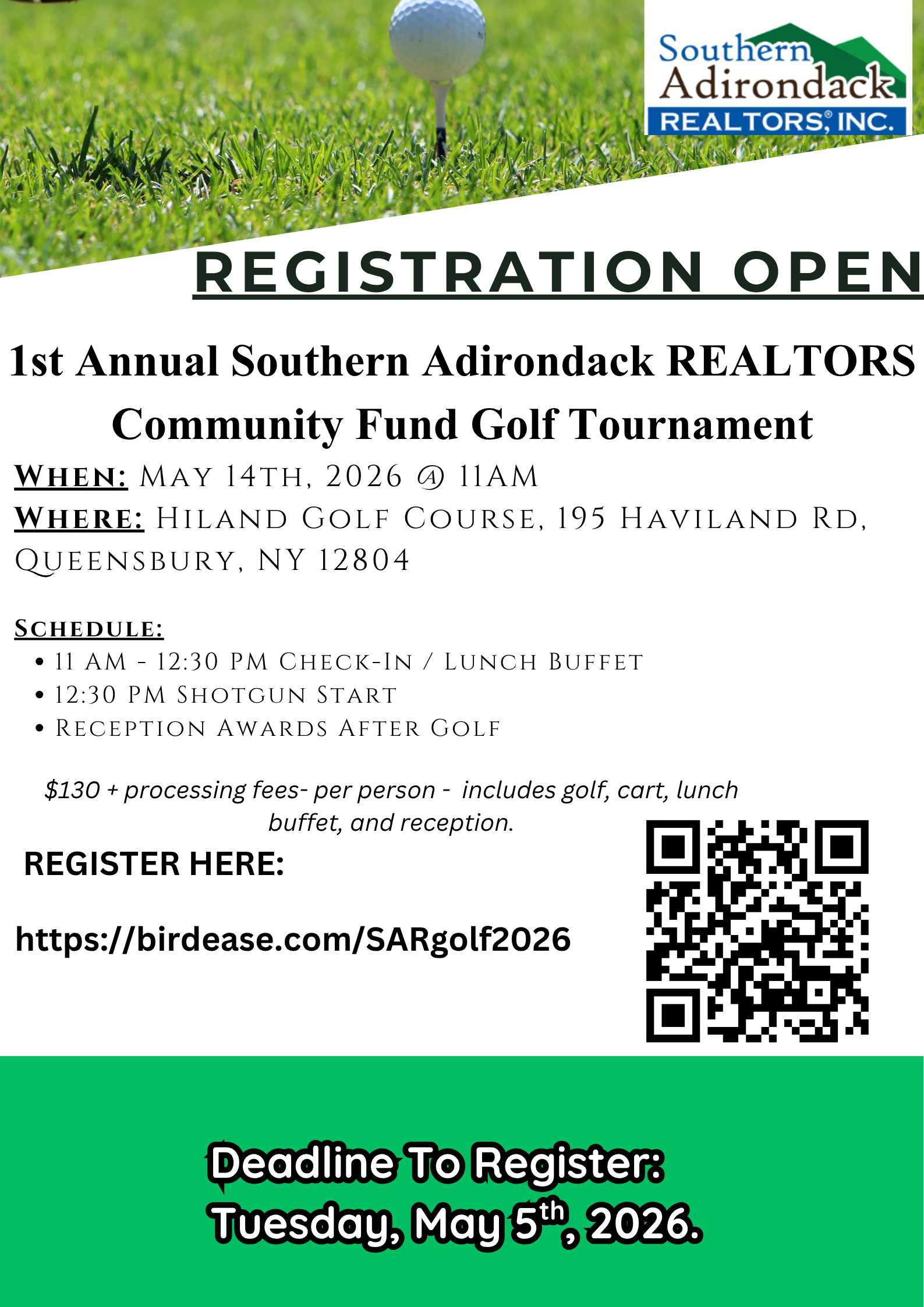 2026 SAR Golf Tournament
