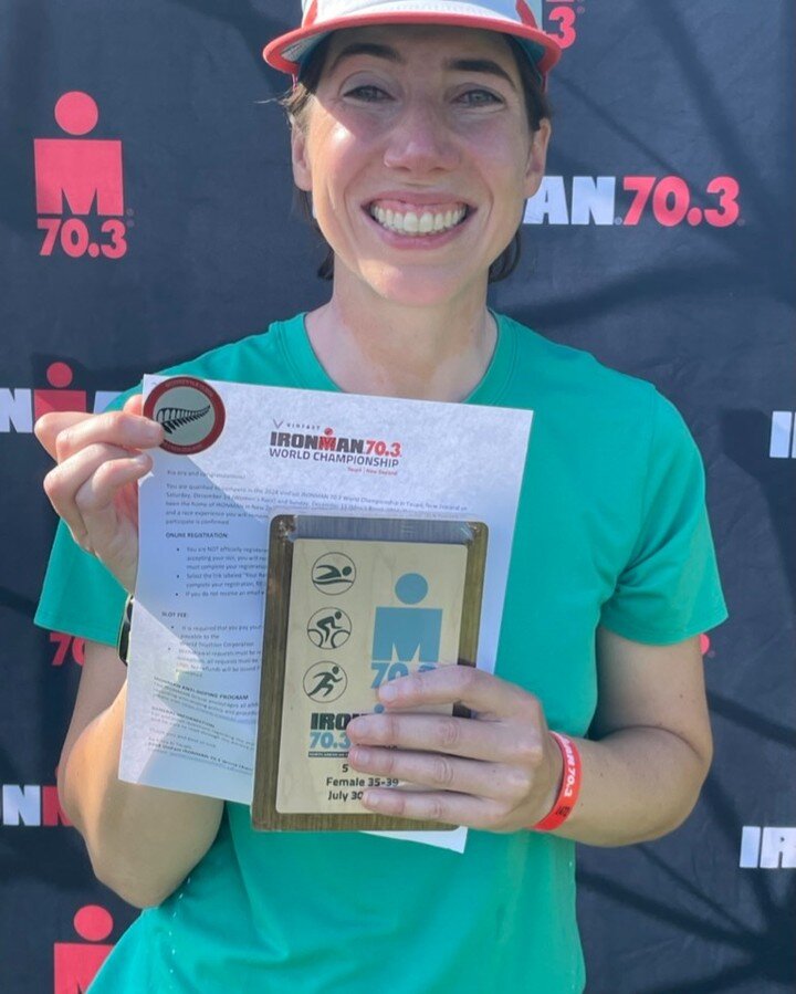 In the East...Big congrats to VmaxSquad @stephanie.hinse placing 5th AG at 70.3 Maine and obtaining a slot to 70.3 WC 2024 in Taupo NZ! A solid day the more so given this was her first race back after a four-year hiatus. Well done Steph! 

#vmaxsquad