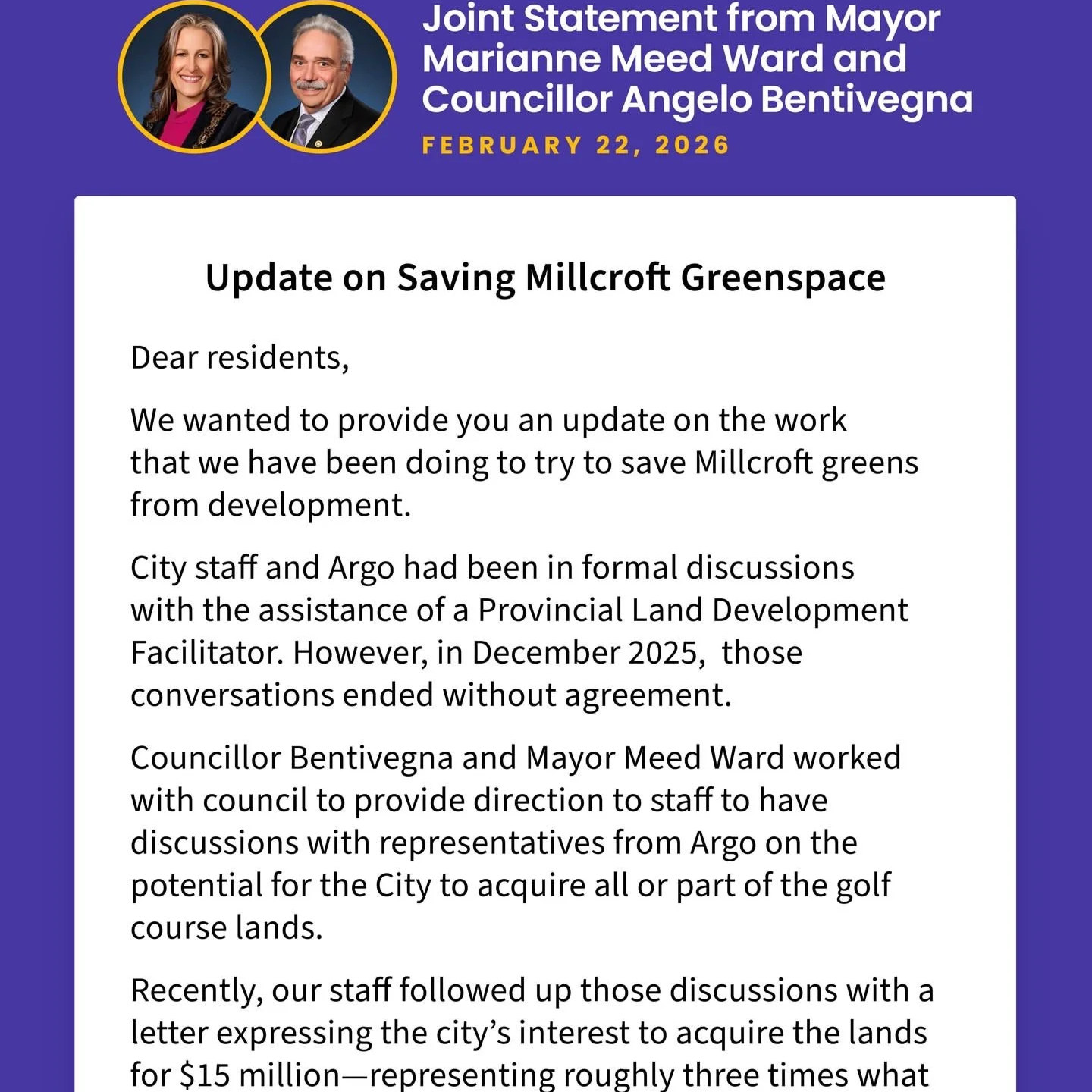 Mayor And Councillor Update