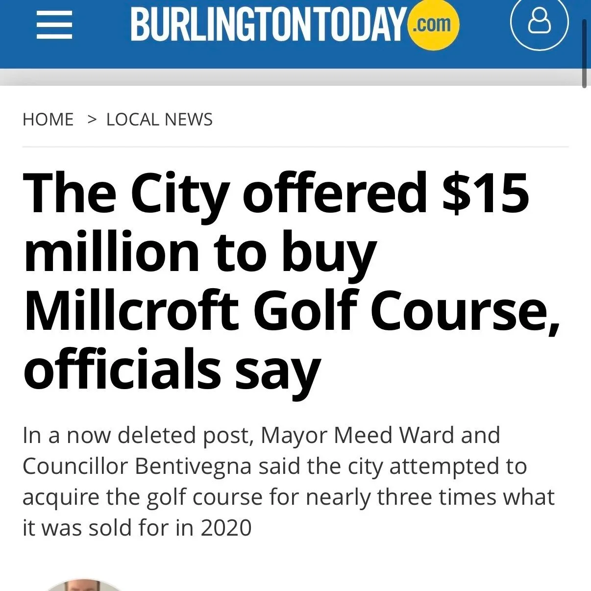 City Offered To Buy Millcroft