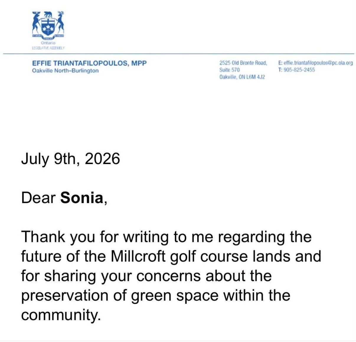 MPP Triantafilopoulos Continues To Advocate
