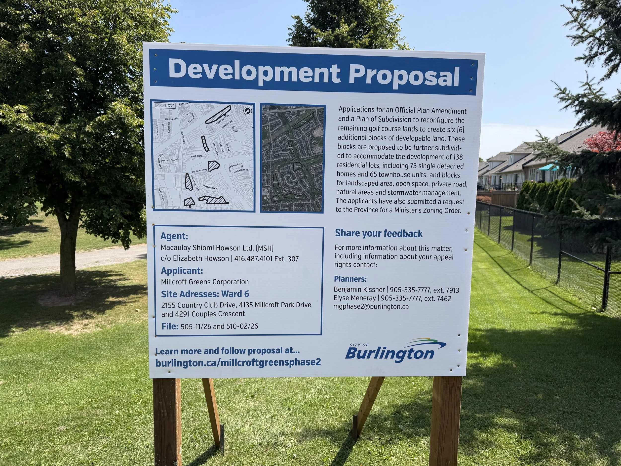Potential Development Signs Installed