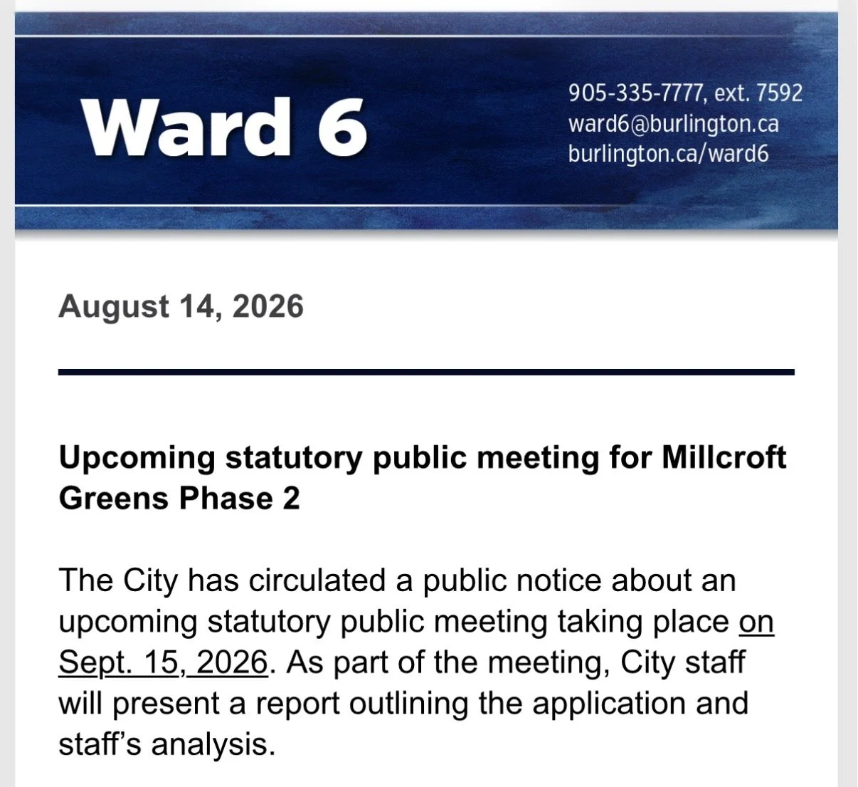 Notice Of Statutory Meeting