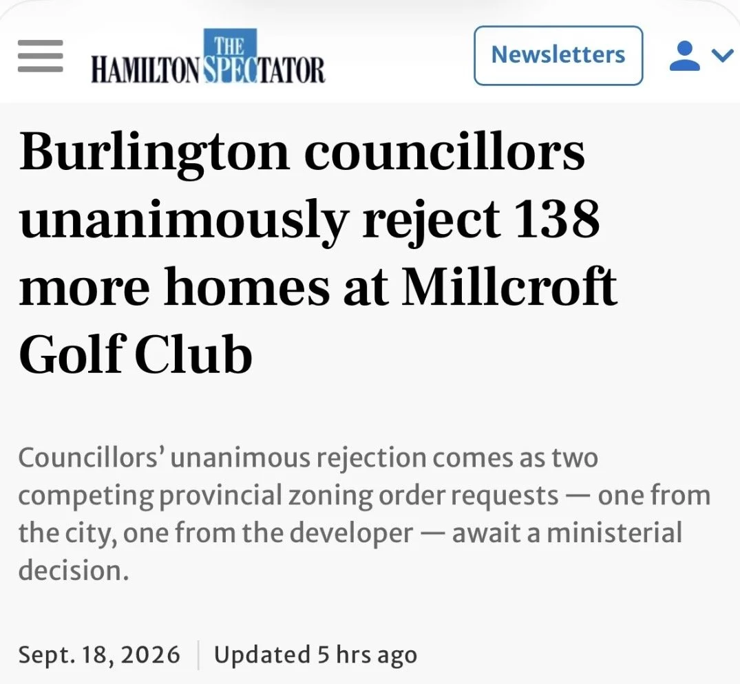 Burlington Councillors Reject Proposal